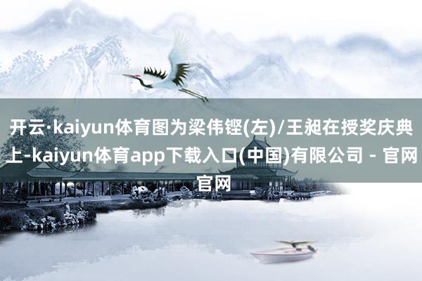 开云·kaiyun体育图为梁伟铿(左)/王昶在授奖庆典上-kaiyun体育app下载入口(中国)有限公司 - 官网